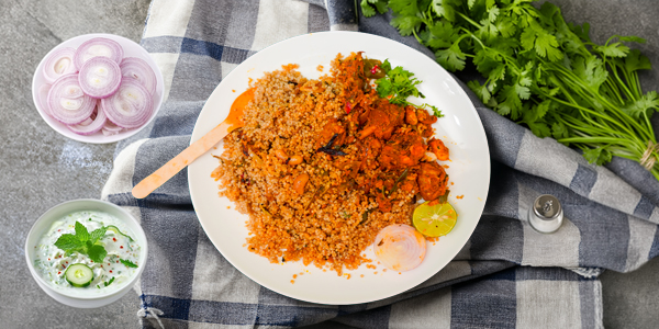 Kodo Millet Chicken Biryani